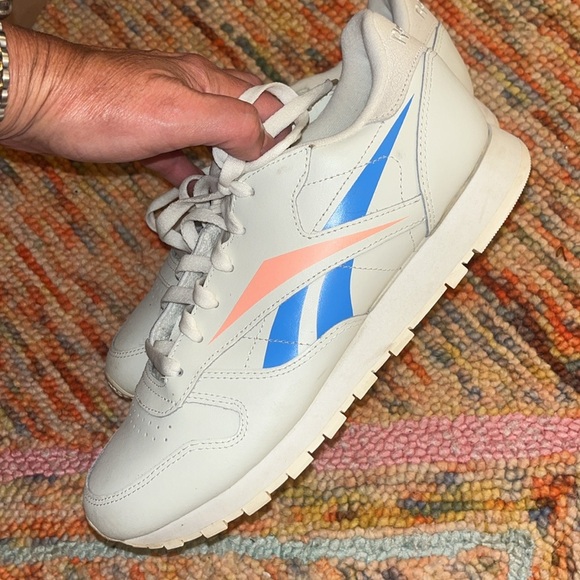 REEBOK SNEAKERS RETRO CLASSIC LEATHER WHITE DV8500 CHALK WHITE 9.5 - Picture 1 of 9
